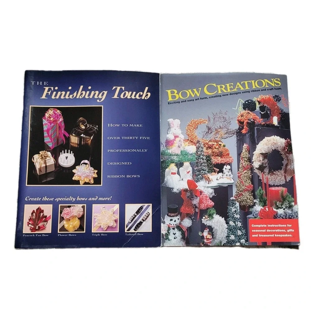 Vintage Bow Making & Ribbon Craft Book Set - The Finishing Touch & Bow Creations